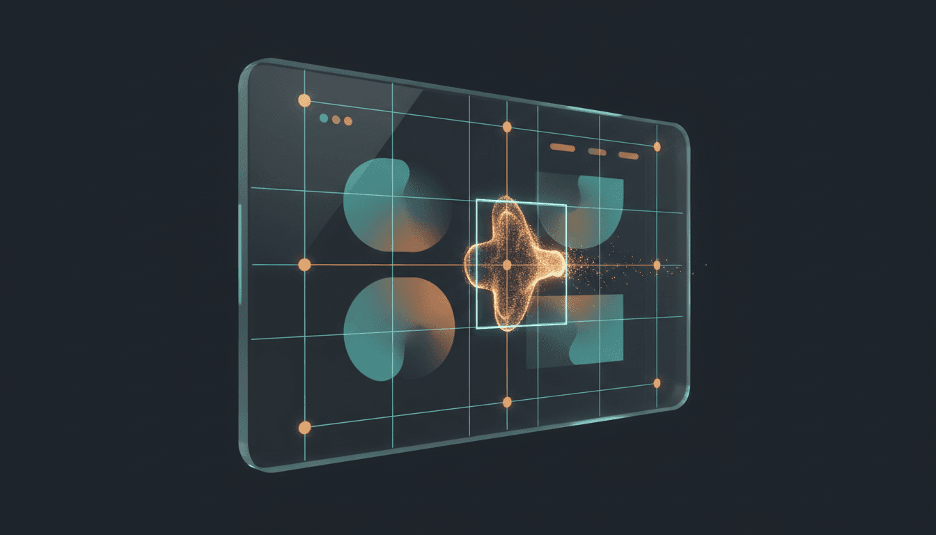 Design interface with visible constraint guides illustrating no-code limits