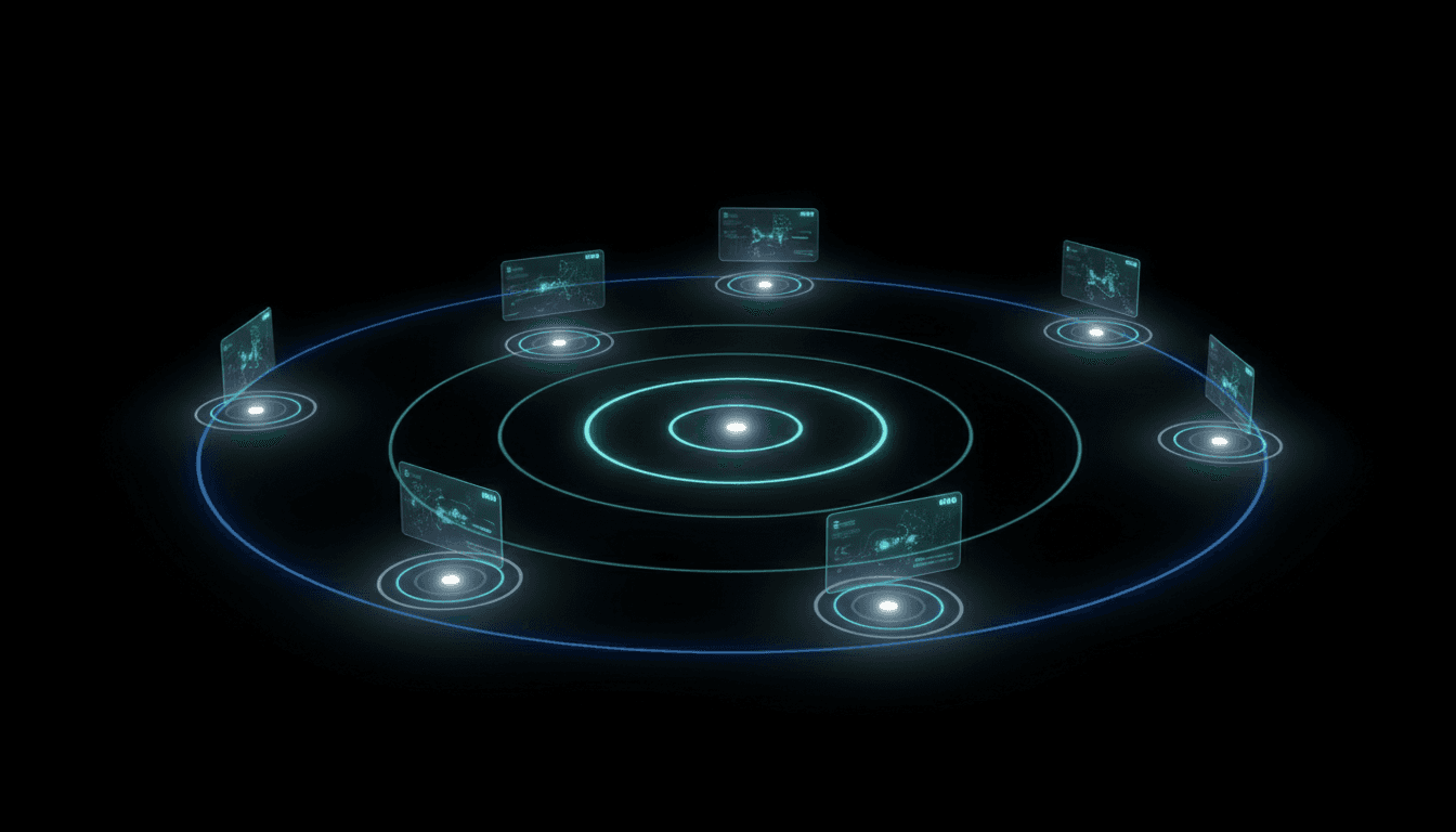 Futuristic radar scanning emerging no-code trends