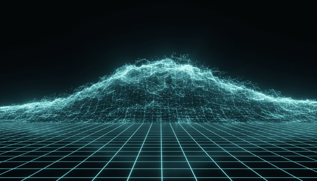 Massive data wave representing the force of the no-code movement