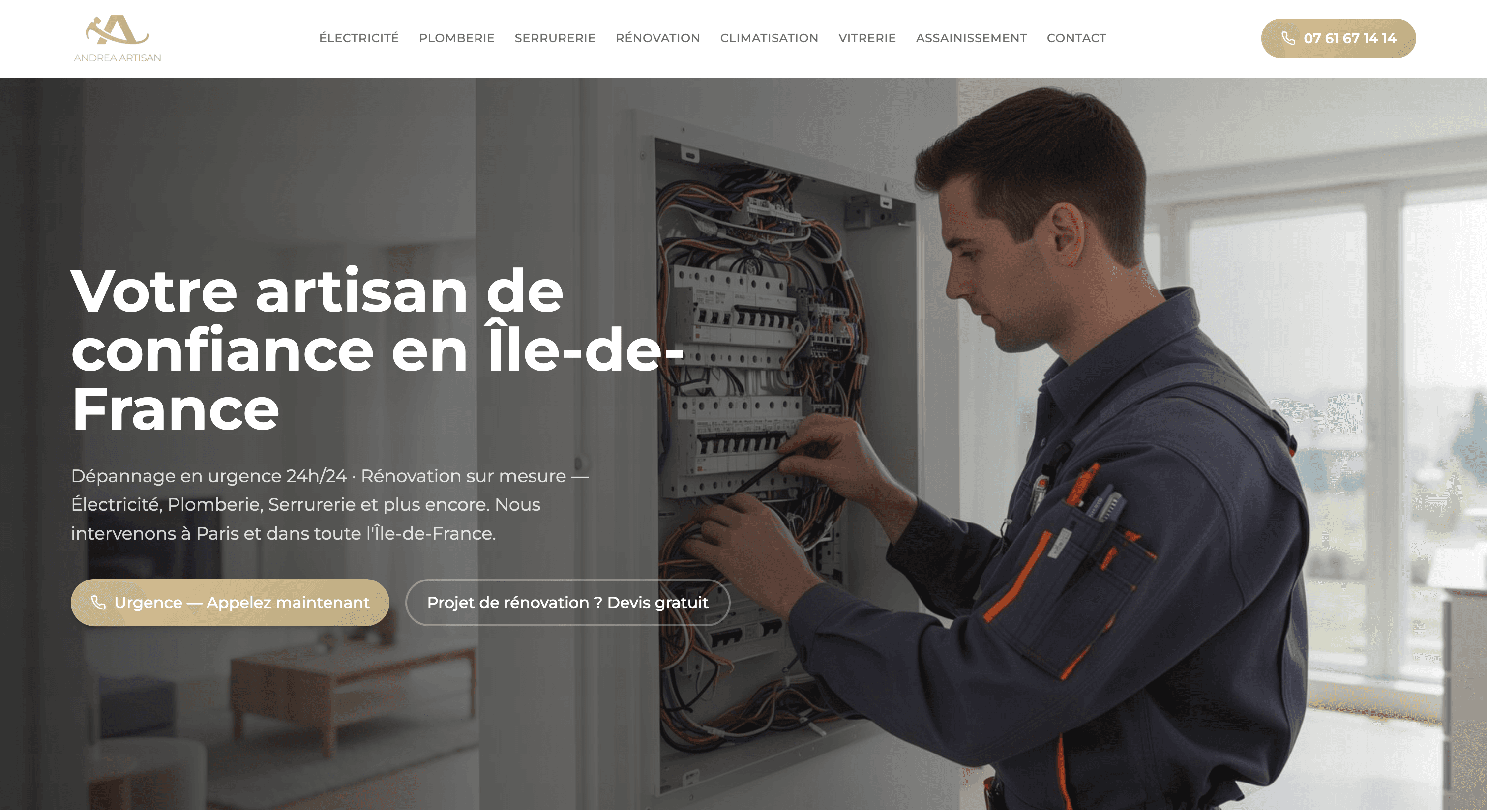 Andrea Artisans — Building contractor in Saint-Mande